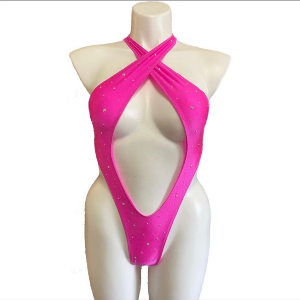 Rhinestone exotic dancewear
